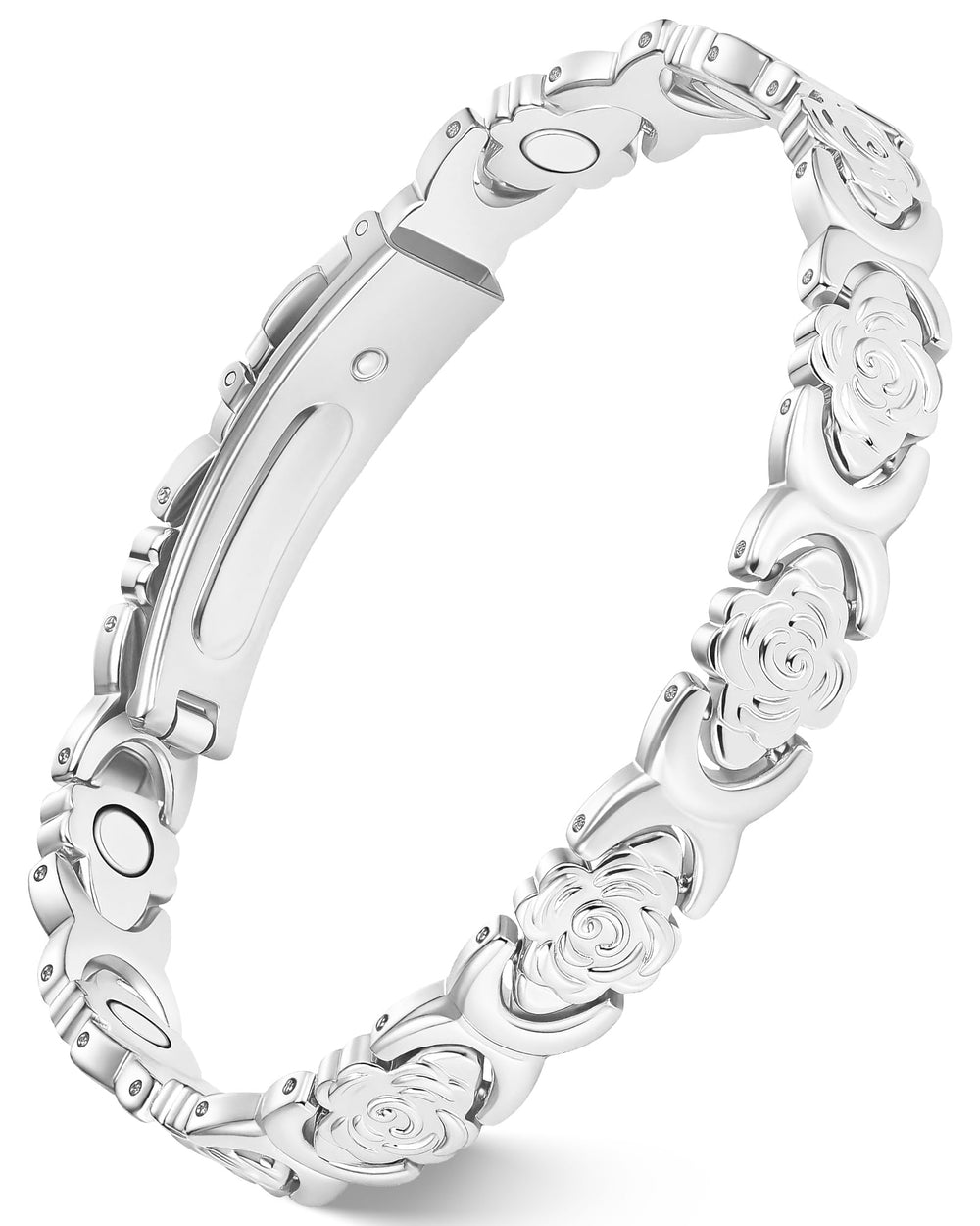 Feraco Infinite Clover Magnetic Bracelet with copper finish for daily elegance