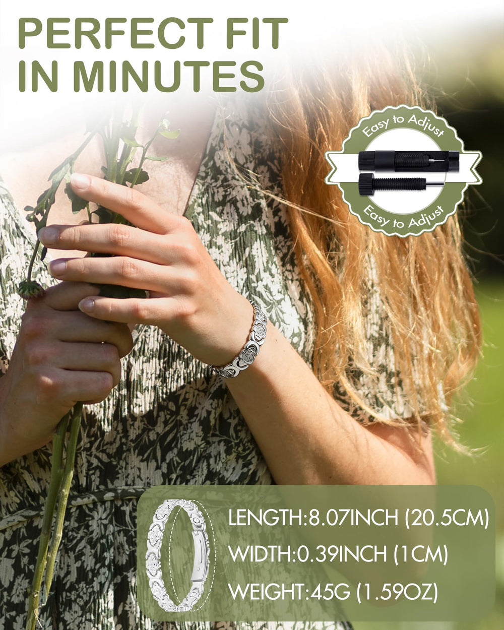 Feraco Lightweight daily-wear bracelet suitable for work and weekends