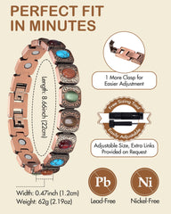 Feraco lightweight, waterproof bracelet suitable for all-day wear