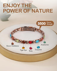 Feraco Luna infinity design on the wrist showcases elegant bohemian charm