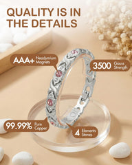 Feraco magnetic bracelet with neodymium magnets for steady daily wear support.