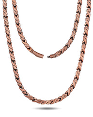 Feraco magnetic necklace copper close-up highlights smooth, everyday-ready finish.