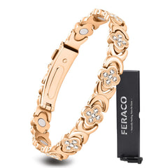 Feraco copper bracelet for women, front view with timeless elegance for daily wear