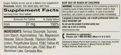 Fergon iron supplement three-bottle packaging for steady supply.