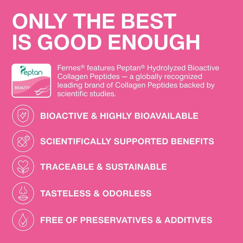 Fernes Advanced Collagen in smoothie highlighting convenient daily routine
