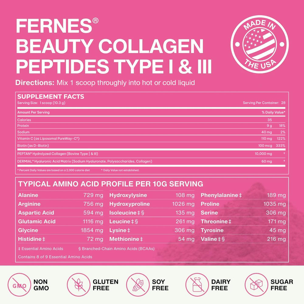 Fernes Advanced Collagen scoop in coffee for a tasteless, quick beauty boost