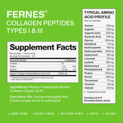 Fernes collagen powder scoop displays easy-mix serving for daily beauty and joint support.