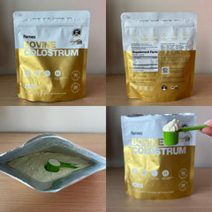Fernes unflavored colostrum powder with neutral taste for mixing into yogurt