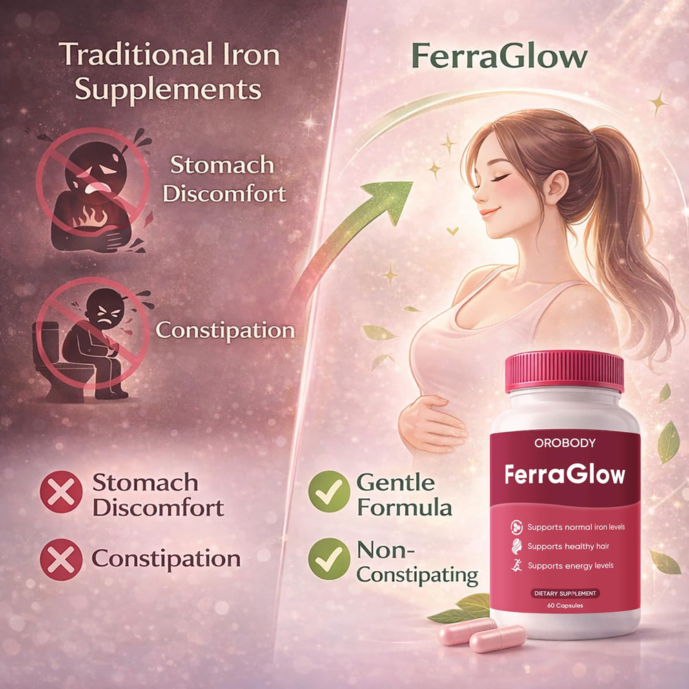 Ferraglow Daily Iron outer packaging box for product details.