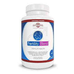 Fertility Blend bottle with capsules for daily male fertility support