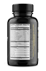 Harmony bottle back highlights vegan capsules and electrolyte replenishment.