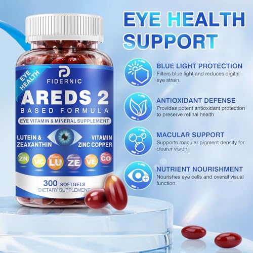 FIDERNIC AREDS2 macular pigment support visualization focusing on carotenoids.