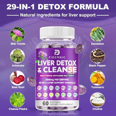 FIDERNIC Liver Cleanse NAC and TUDCA blend capsule close-up
