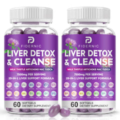 FIDERNIC Liver Cleanse softgels bottle for daily liver support