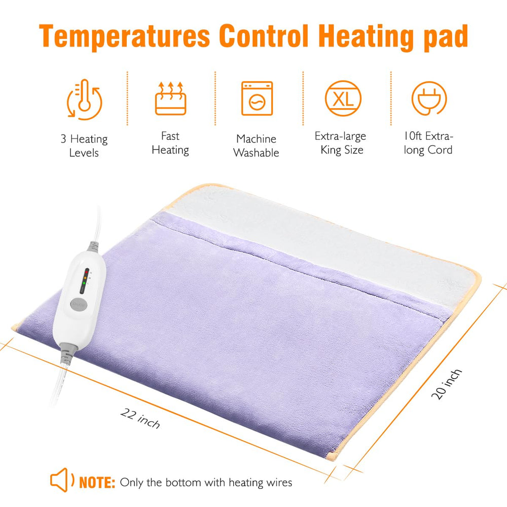 FIGERM Foot Warmer Electric control panel showing heat levels