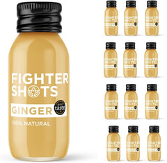 Fighter Shots Ginger bottle ready for a quick energy lift