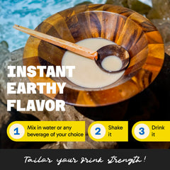 Easy-to-use mix with water or juice for quick Fiji Vanua Kava experience.