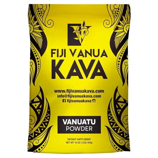 Fiji Vanua Kava packaging front, ideal for traditional brews
