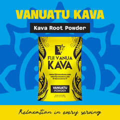 Close-up of medium grind Fiji Vanua Kava powder ready for brewing