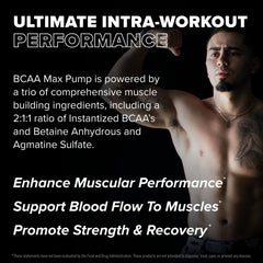 FINAFLEX BCAA MAX PUMP pour demonstrates fast-dissolving powder for convenient intra-workout use
