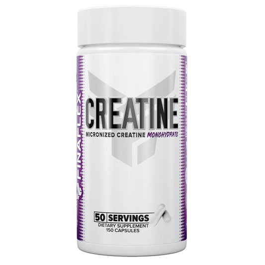 FINAFLEX Pure Creatine bottle ready for workouts, highlighting a clean, pure creatine option.