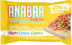 Anabar bar with authentic chocolate coating and fruity cereal pieces for texture.