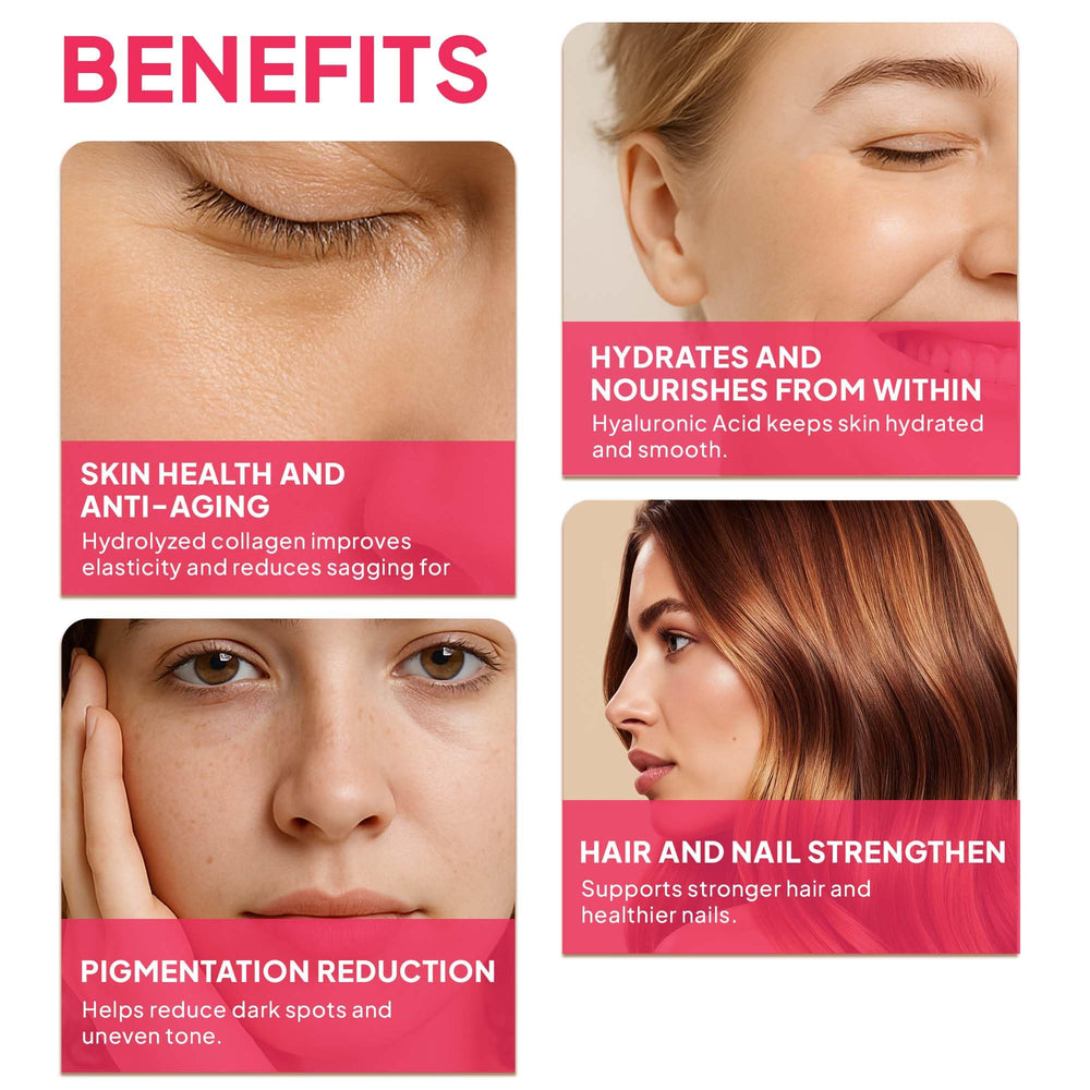FINE JAPAN Hyaluron & Collagen Plus glass with the liquid ready to enjoy hydration benefits.