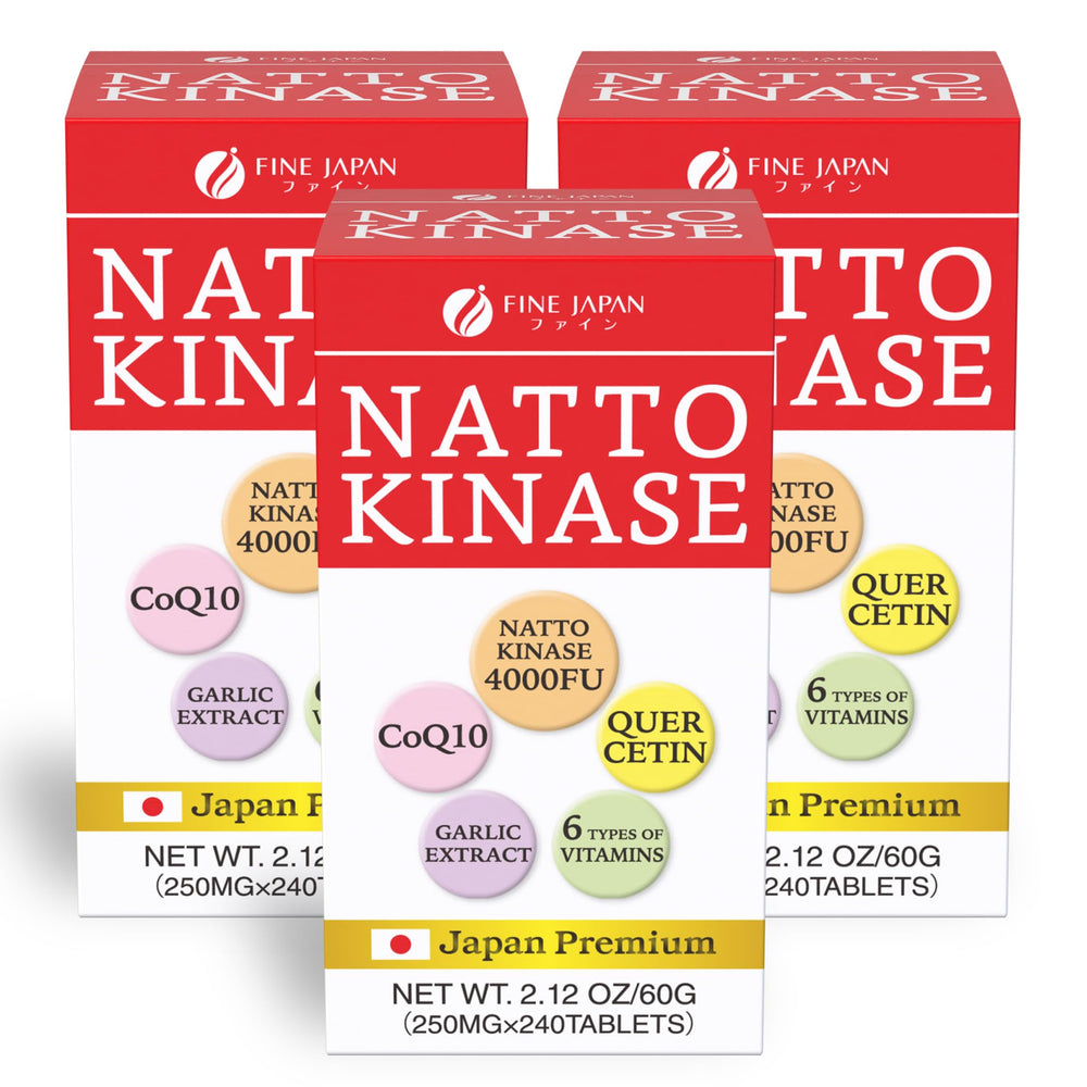 FINE JAPAN Nattokinase bottle front for daily wellness support