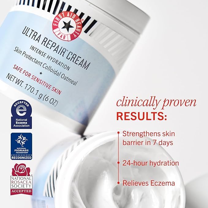 Ultra Repair Cream suitable for face and body care by First Aid Beauty
