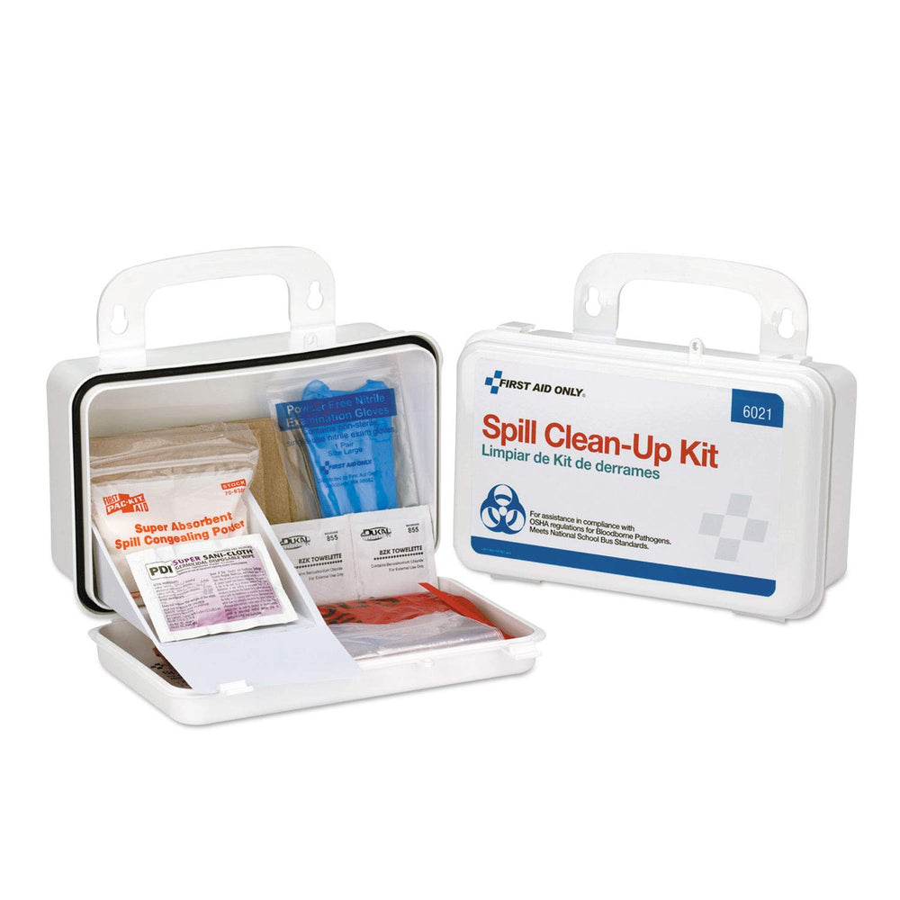 First Aid Only 6021 BBP spill kit tape and cleaning materials for surface cleanup