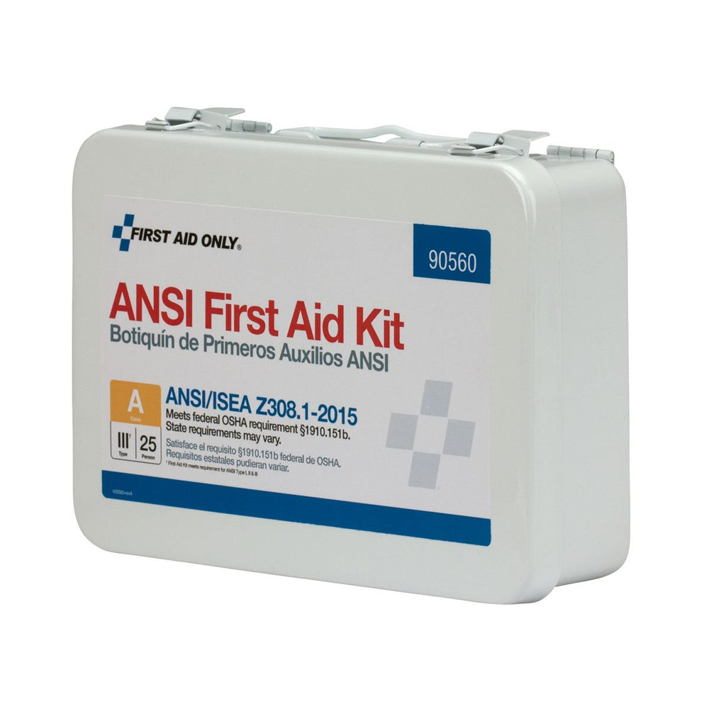 First Aid Only 90560 easy-carry handle enables transport to where it’s needed.