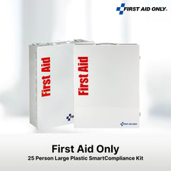 First Aid Only 90658 94-piece kit supplies with clear labeling for quick use.