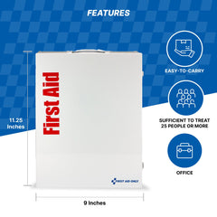 First Aid Only 90658 SmartTab ezRefill system streamlines restocking and tracking.
