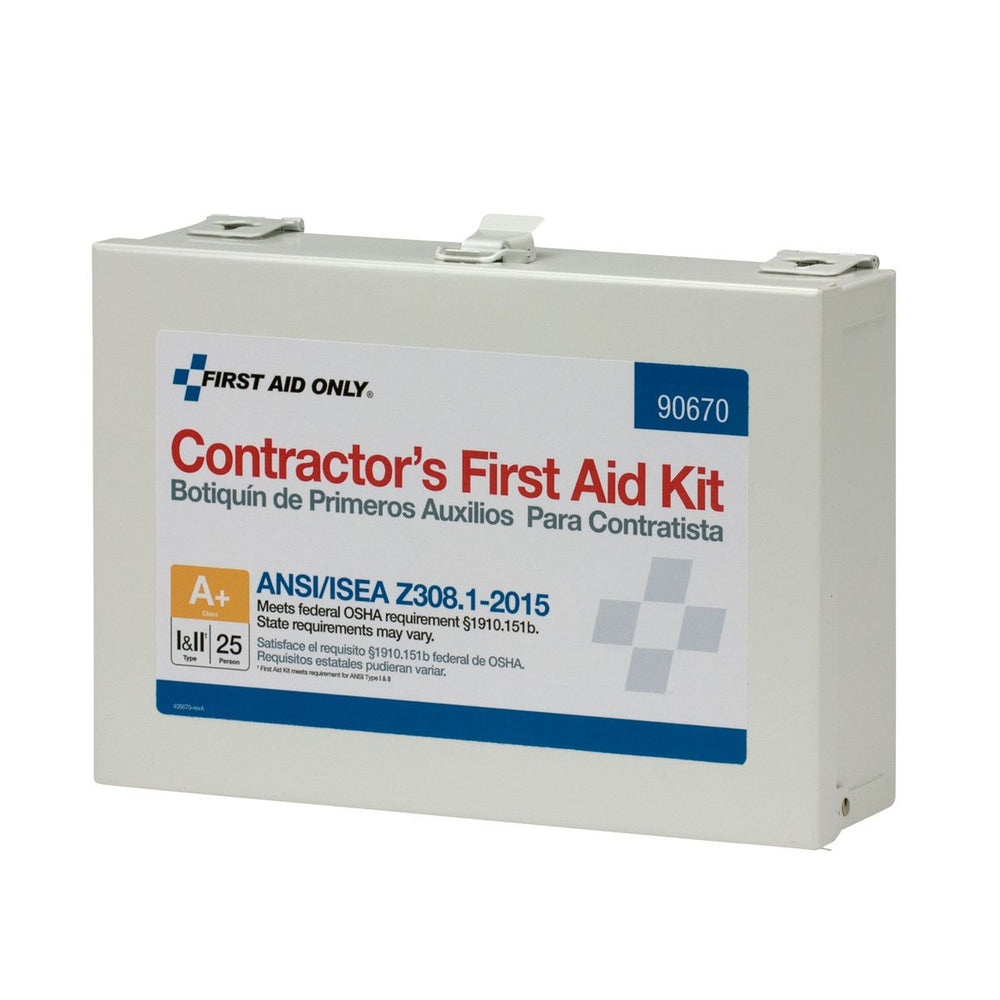 First Aid Only 90670 antiseptic towelettes for immediate cleaning on site.
