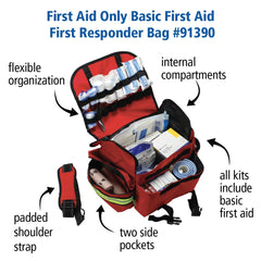 First Aid Only 91390 two side pockets for rapid access to essentials