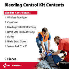 First Aid Only 91481 compact clear pouch for quick content access
