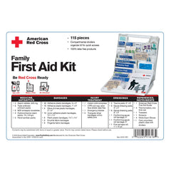 First Aid Only 9161-RC wall-mount tabs keep supplies organized at home or in the office.