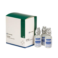 First Aid Only Eye Wash bottle with precise nozzle for targeted rinsing.