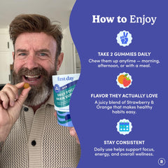 FIRST DAY gummies in a daily routine for work or study.