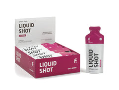 First Endurance Liquid Shot bottle being poured for instant energy during endurance workouts