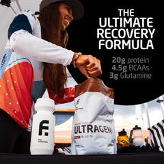 First Endurance Ultragen tropical punch flavor ready to rehydrate after training.