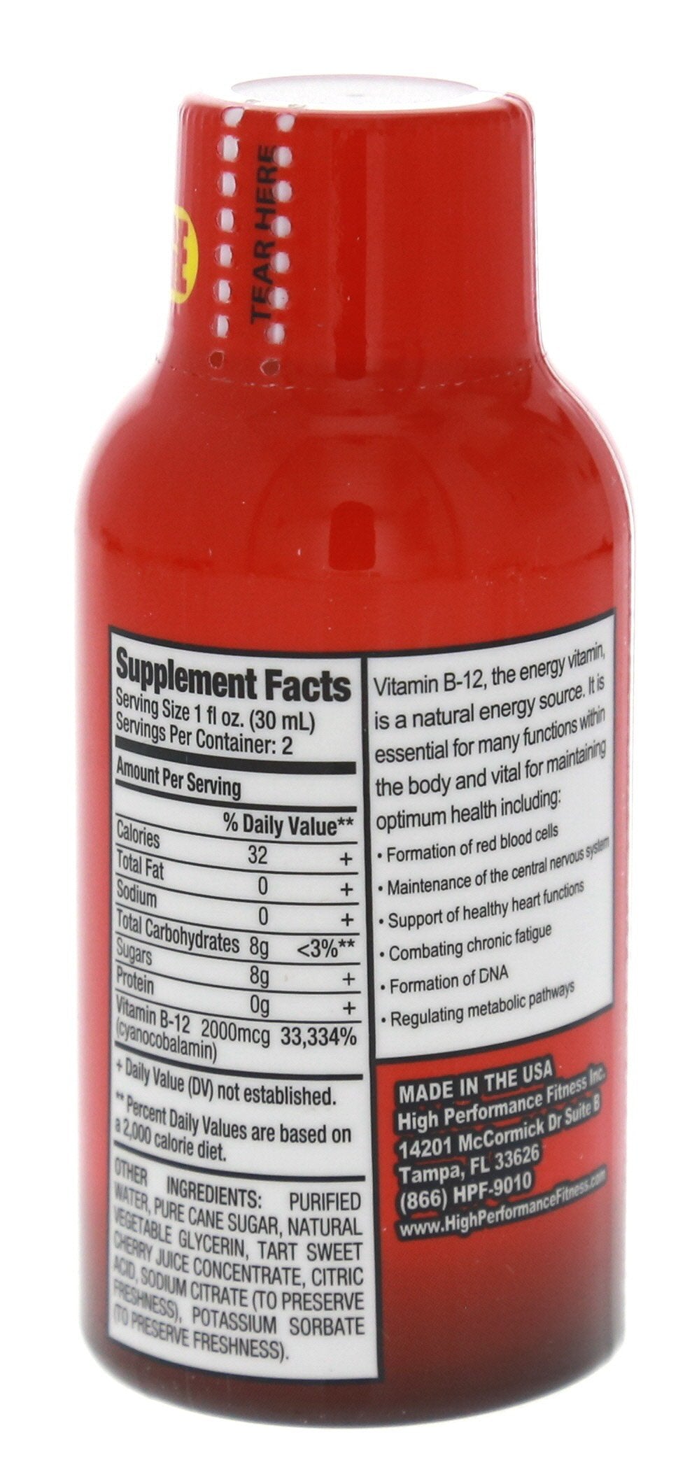 1st Step for Energy B-12 Boost Cherry Charge bottle packaging; store-ready.