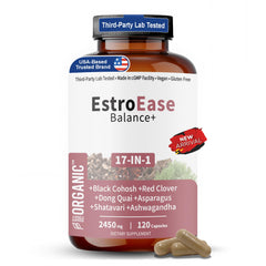 FirstOrganic Daily Menopause bottle front promotes daily balance and comfort.