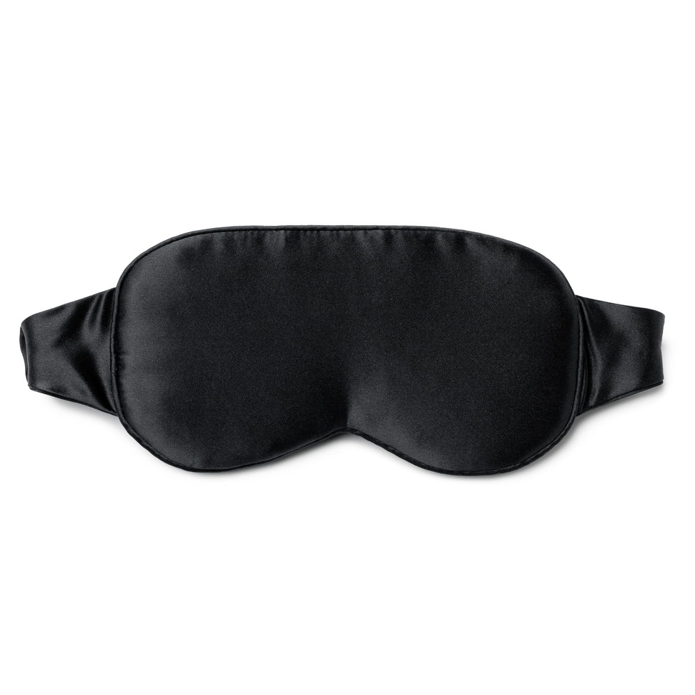 Fishers Finery Organic Mulberry Silk Sleep Mask with side panels relieves pressure