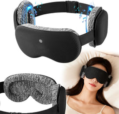Fismool 3D sleep mask front view with blackout design for undisturbed rest.