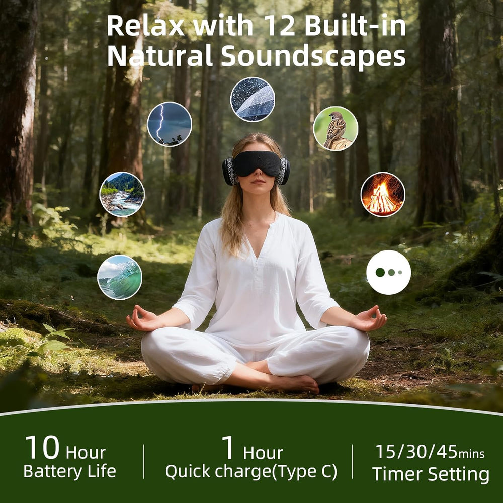 Fismool mask side-sleep use demonstrates ear alignment during side resting.