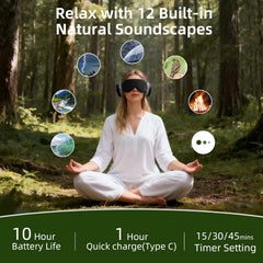 Fismool mask side-sleep use demonstrates ear alignment during side resting.