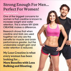 Fit & Lean Creatine women label closeup emphasizes natural ingredients.
