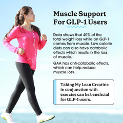 Fit & Lean Creatine women performance visual hints at strength and endurance benefits.