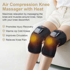 FIT KING knee massager upper calf airbags promote improved circulation and warmth.
